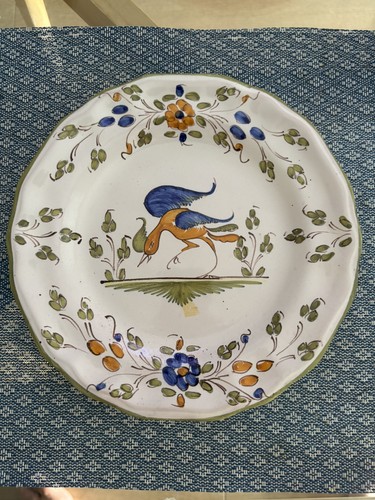 Assiette ancienne faïence - assiette,