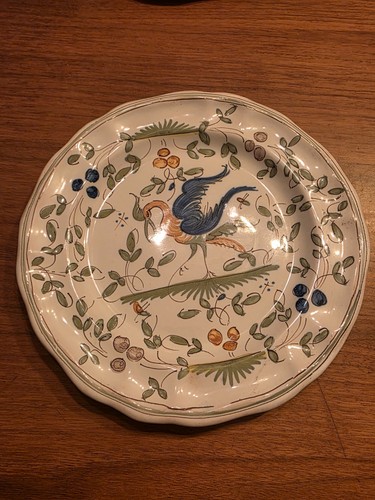 Assiette ancienne decor ibis - decor,