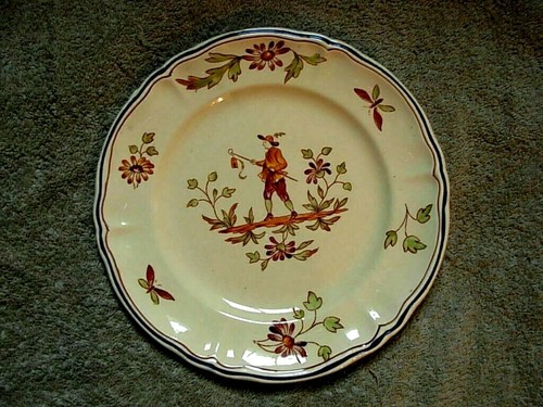 Bel assiette ancienne - assiette, moustier