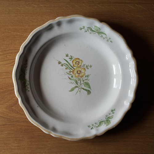 Assiette ancienne faience - assiette, en